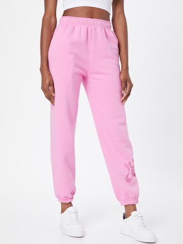 Effilé Pantalon LOCAL HEROES en rose : devant