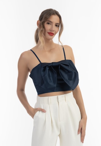 faina Top in Blue: front