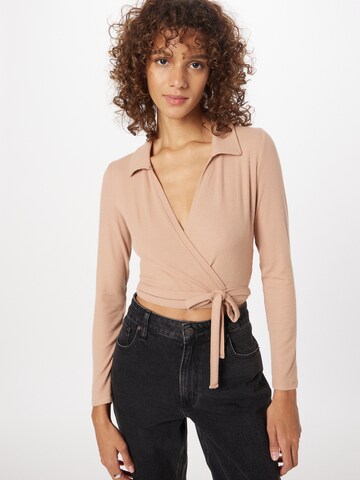 ABOUT YOU Shirts 'Jamie' i beige: forside