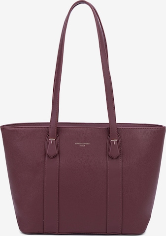 Borsa a spalla 'Borsa a Spalla Donna Vegan Leather 36x23 cm - Chiusura Zip' di David Jones in rosso: frontale