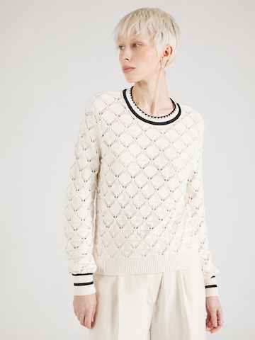 Pull-over UNITED COLORS OF BENETTON en blanc : devant