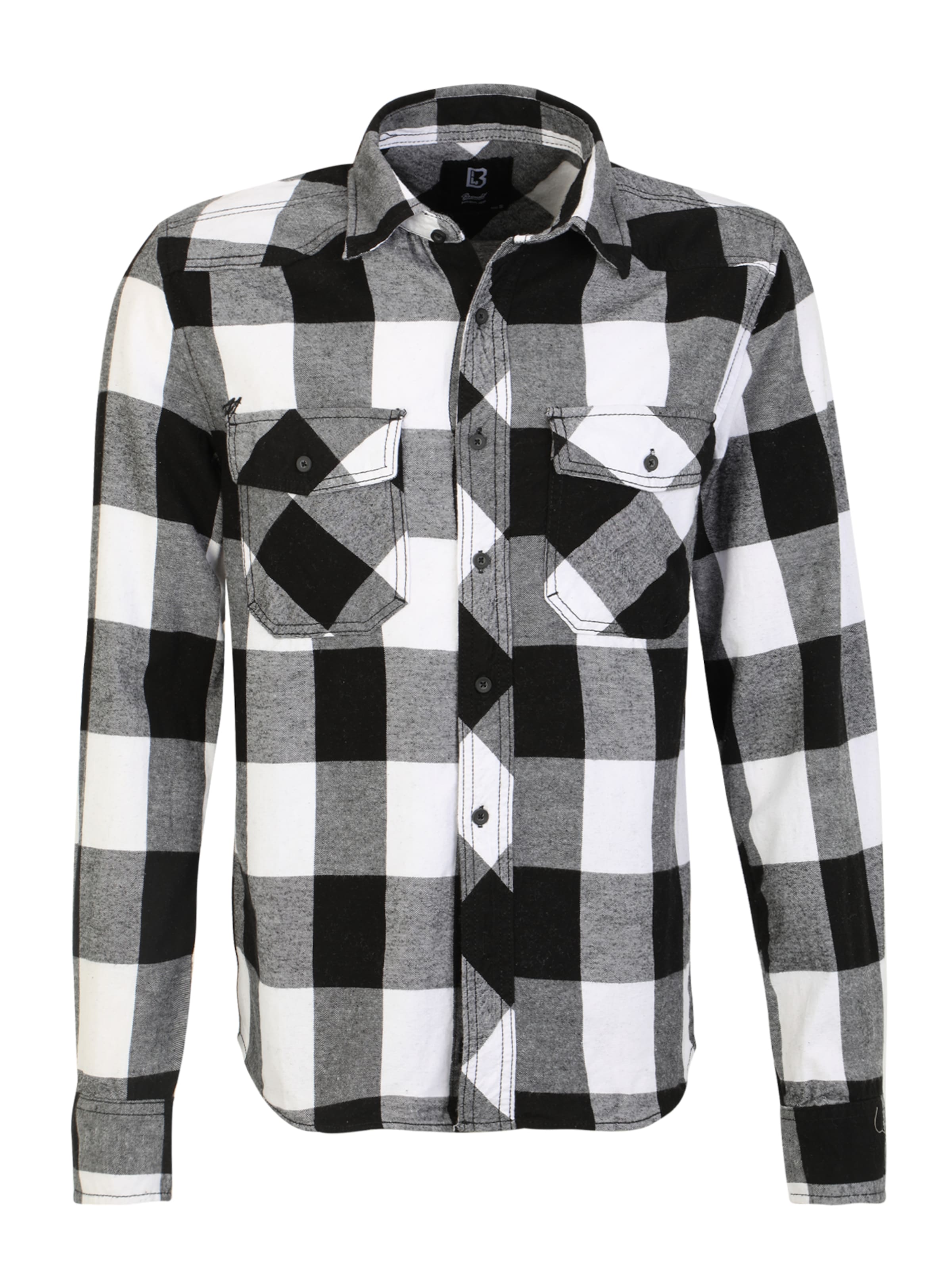 Brandit Rovný strih Košeľa - Čierna: predná strana