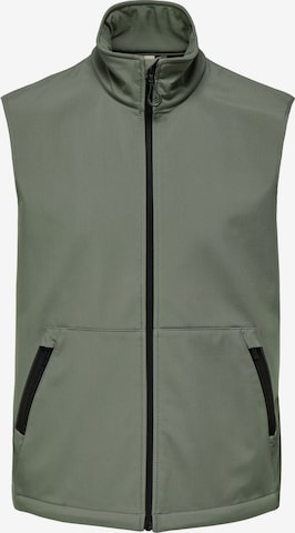 Only & Sons Weste 'ONSBowie' in Grau: Vorderseite