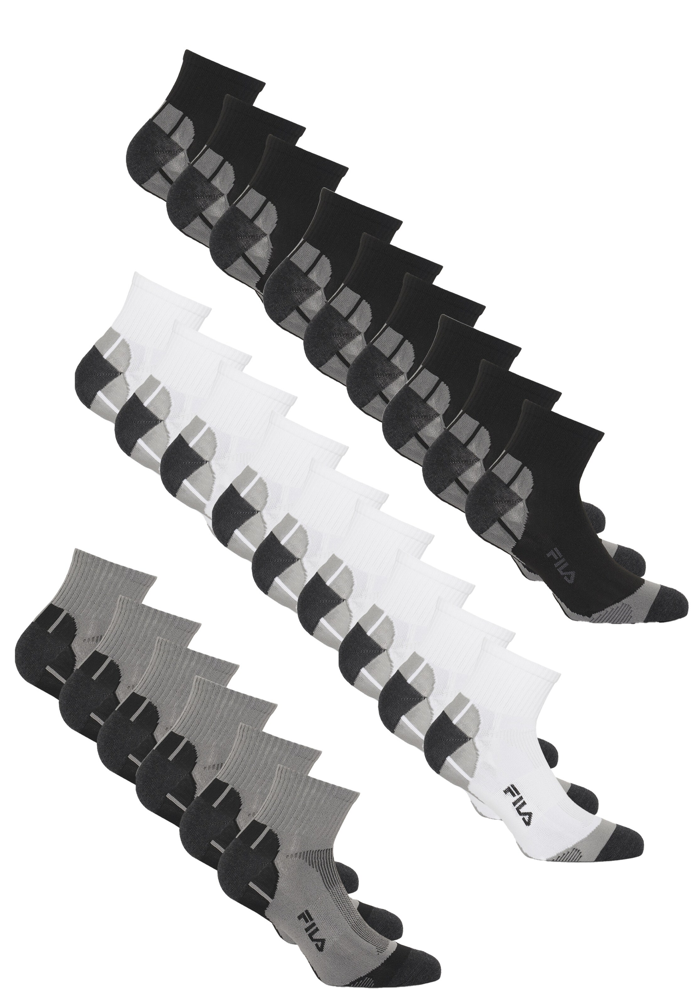 FILA Athletic Socks in Grey: front