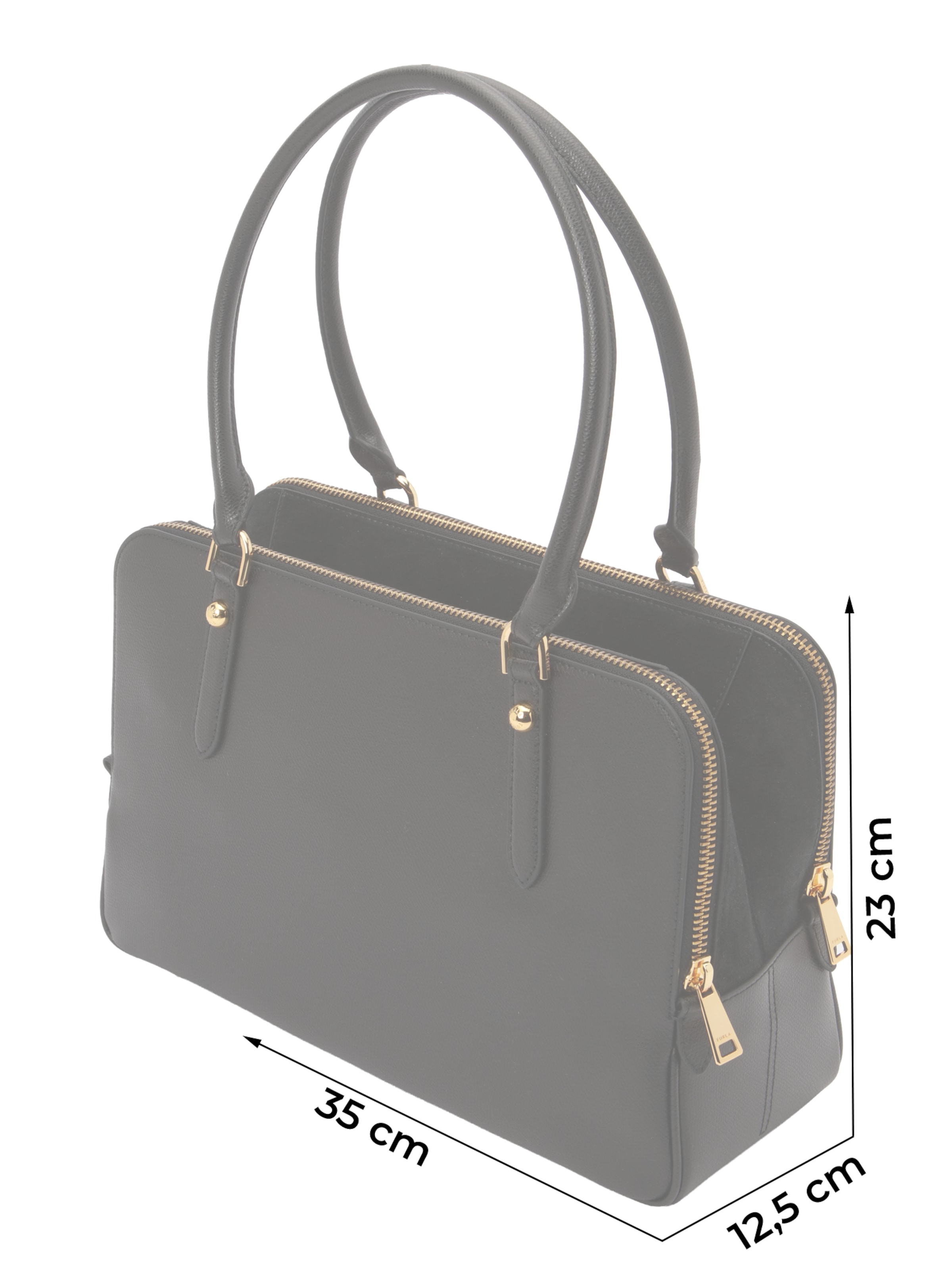 FURLA Axelremsväska 'Giulia' i svart