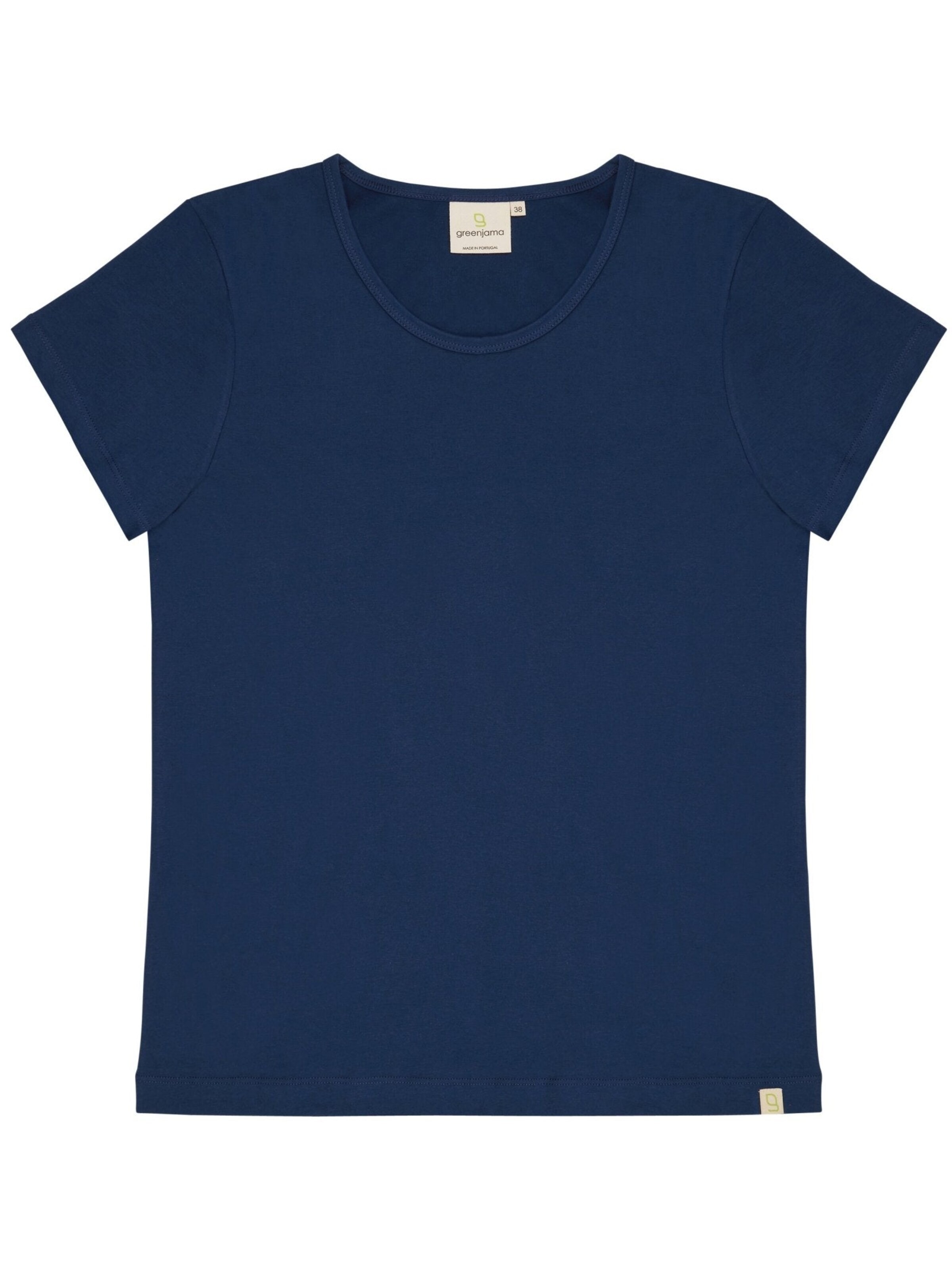 greenjama Schlafshirt 'Single Jersey'‌‌‌‌‌‌‌‌‌ in Blau: Vorderseite