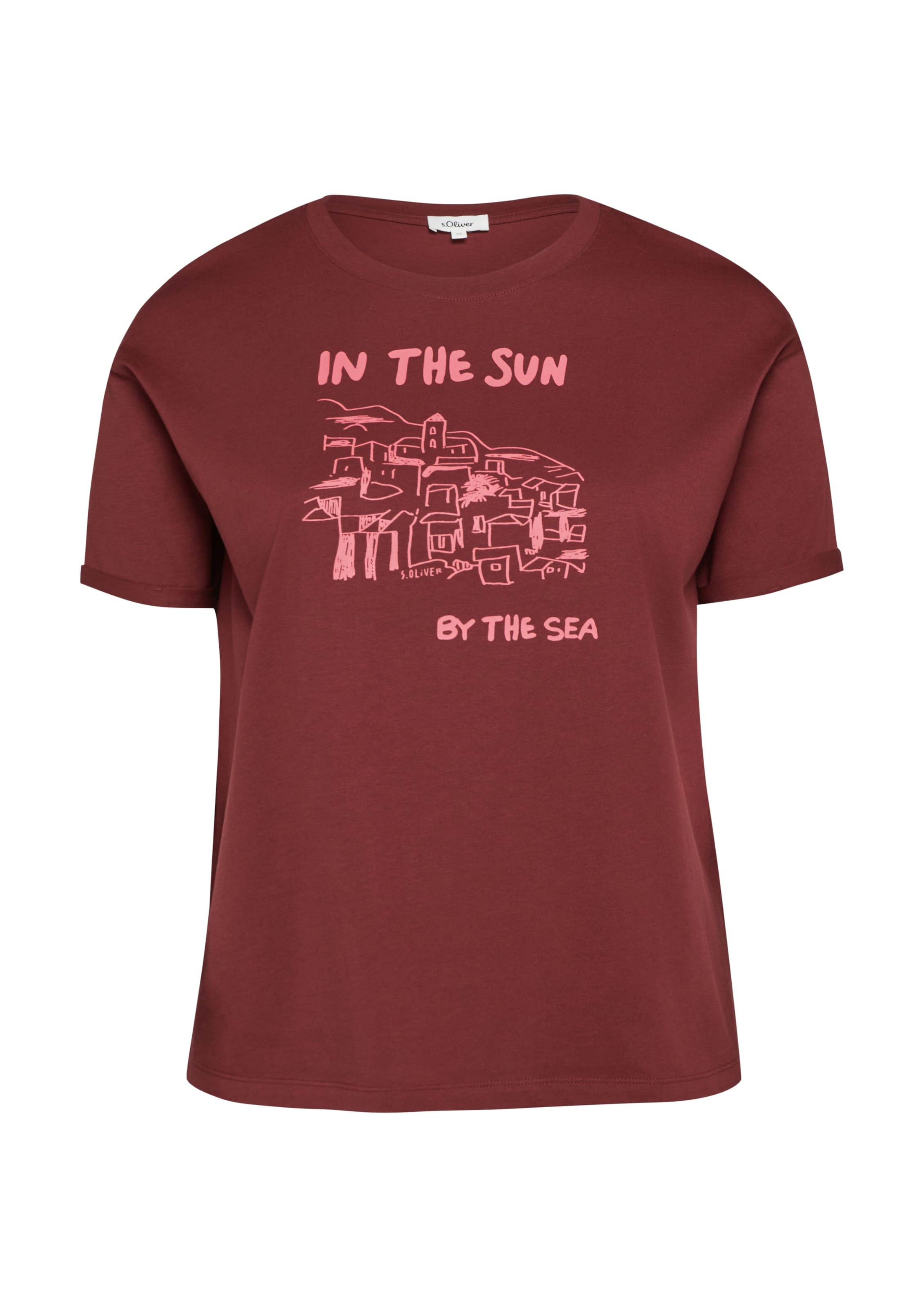 T-shirt s.Oliver CURVE en rouge : devant