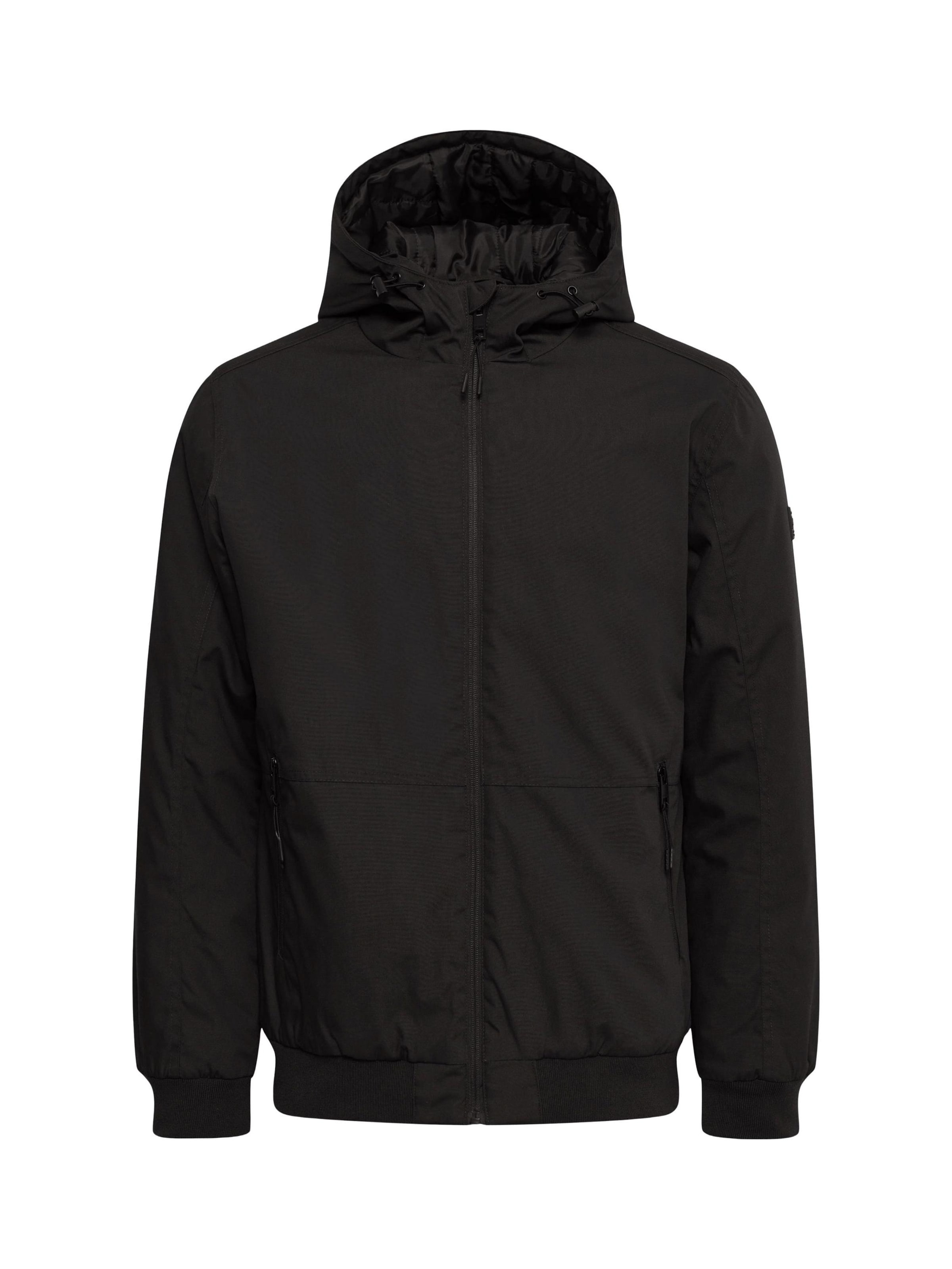 !Solid Outdoorjacke ' SDTILAK Hooded ' in Schwarz: Vorderseite