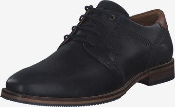 Shoes Unlimited Schnürschuh '681 P2 1865A' in Blau: Vorderseite