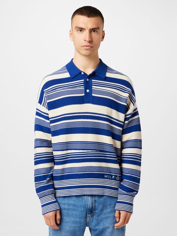 Pull-over TOMMY HILFIGER en bleu : devant