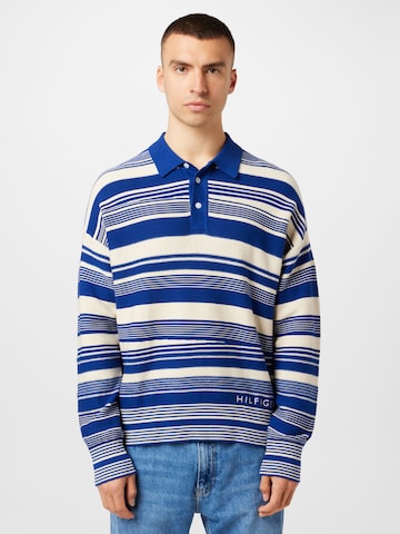 Pull-over TOMMY HILFIGER en bleu : devant