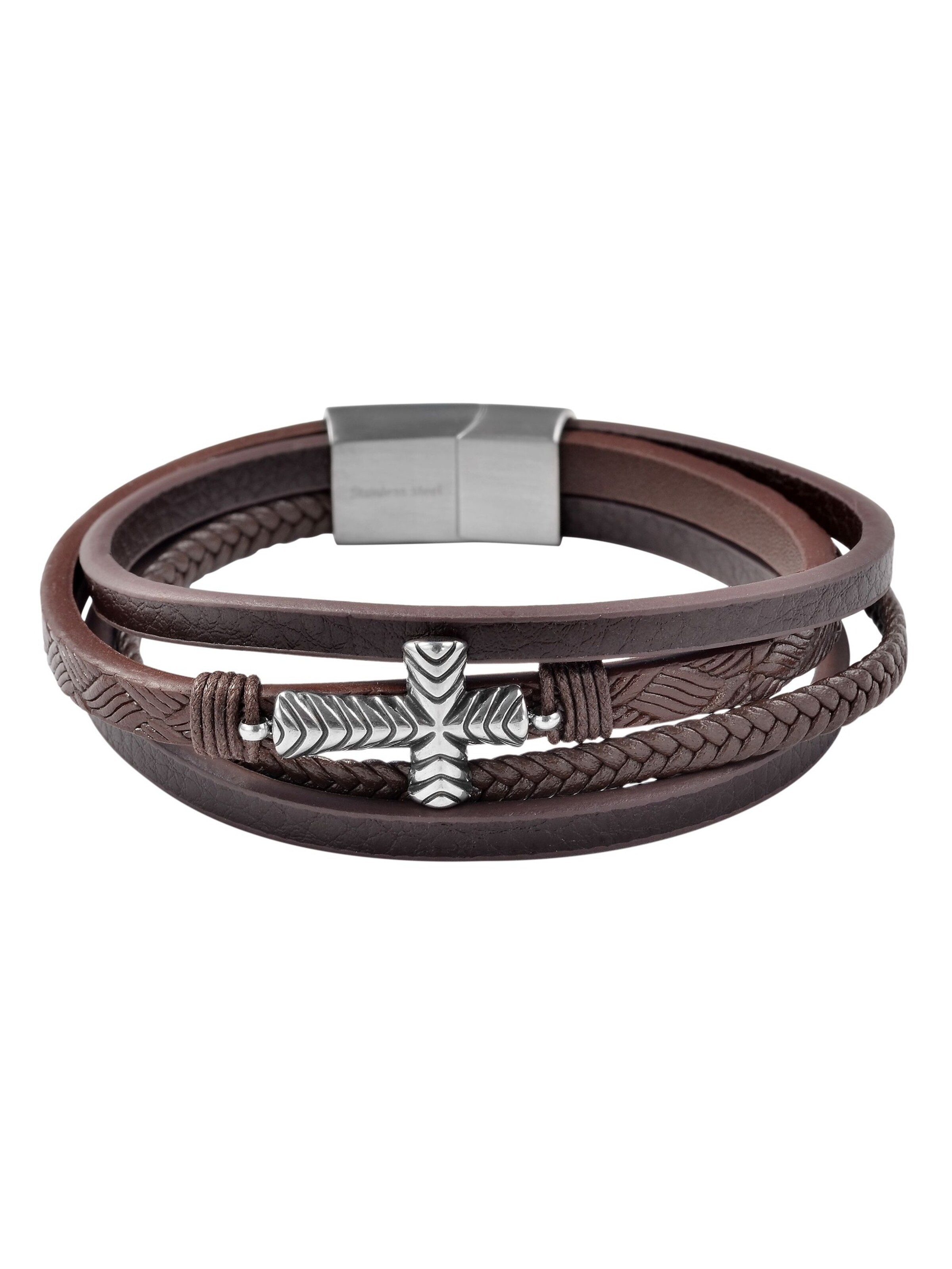 Akzent Bracelet 'Nelio, langlebig' in Brown