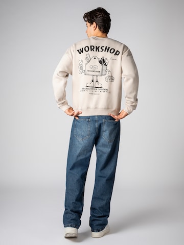 Sublevel Sweatshirt 'Worker' in Beige
