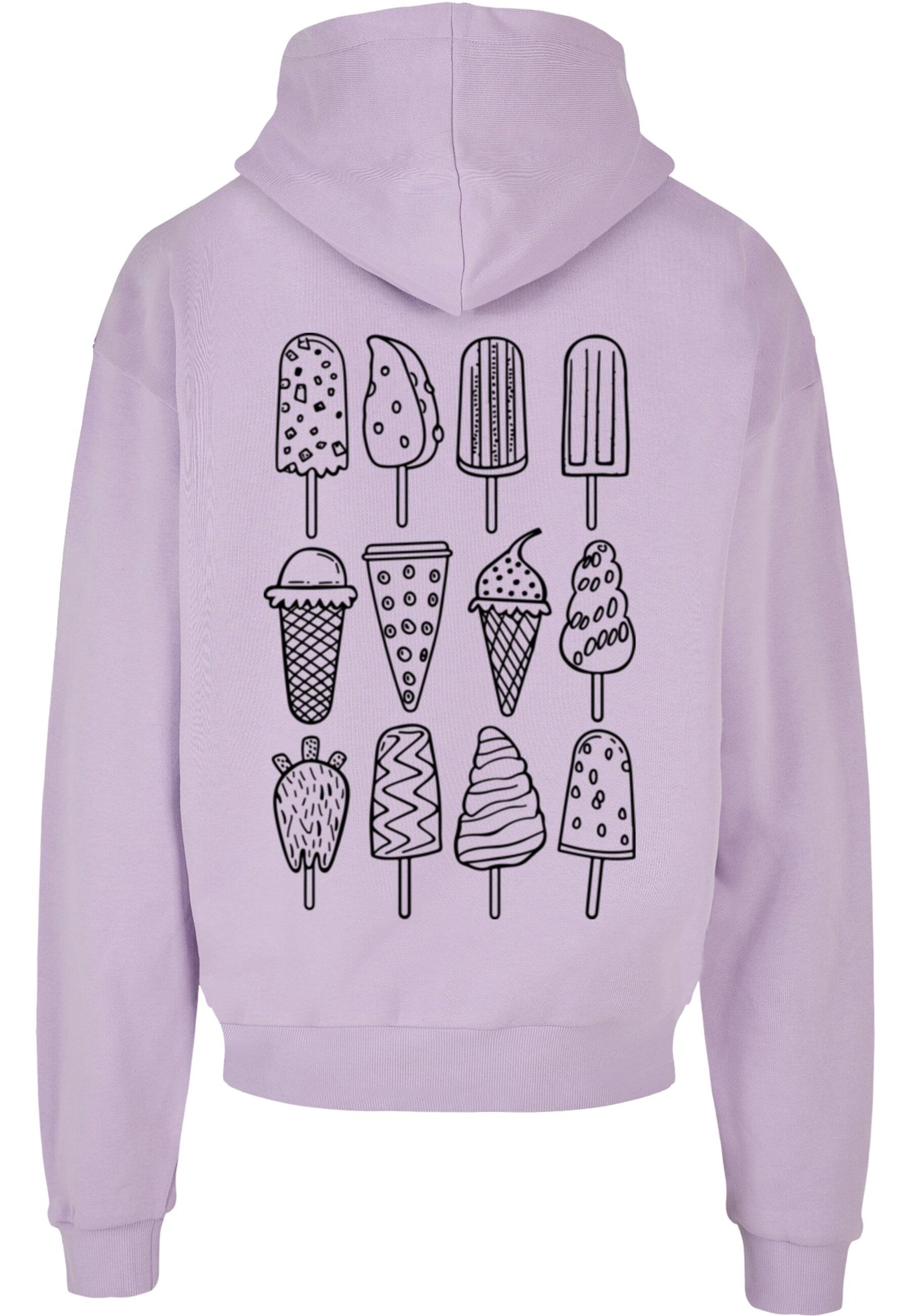Merchcode Sweatshirt 'Ice Cream' in Purple