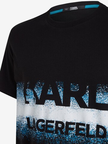 Karl Lagerfeld T-Shirt 'Degrade' in Schwarz