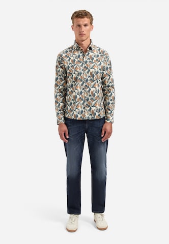 No Excess Comfort fit Overhemd in Blauw