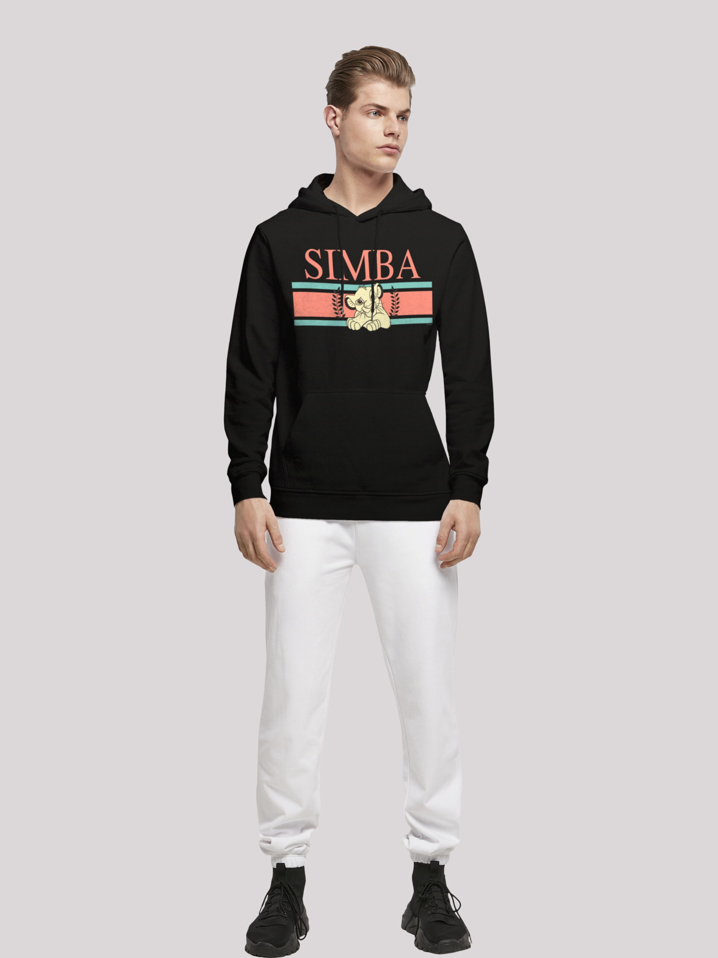 F4NT4STIC Sweatshirt 'Disney König der Löwen Simba Stripes' in Black |  ABOUT YOU