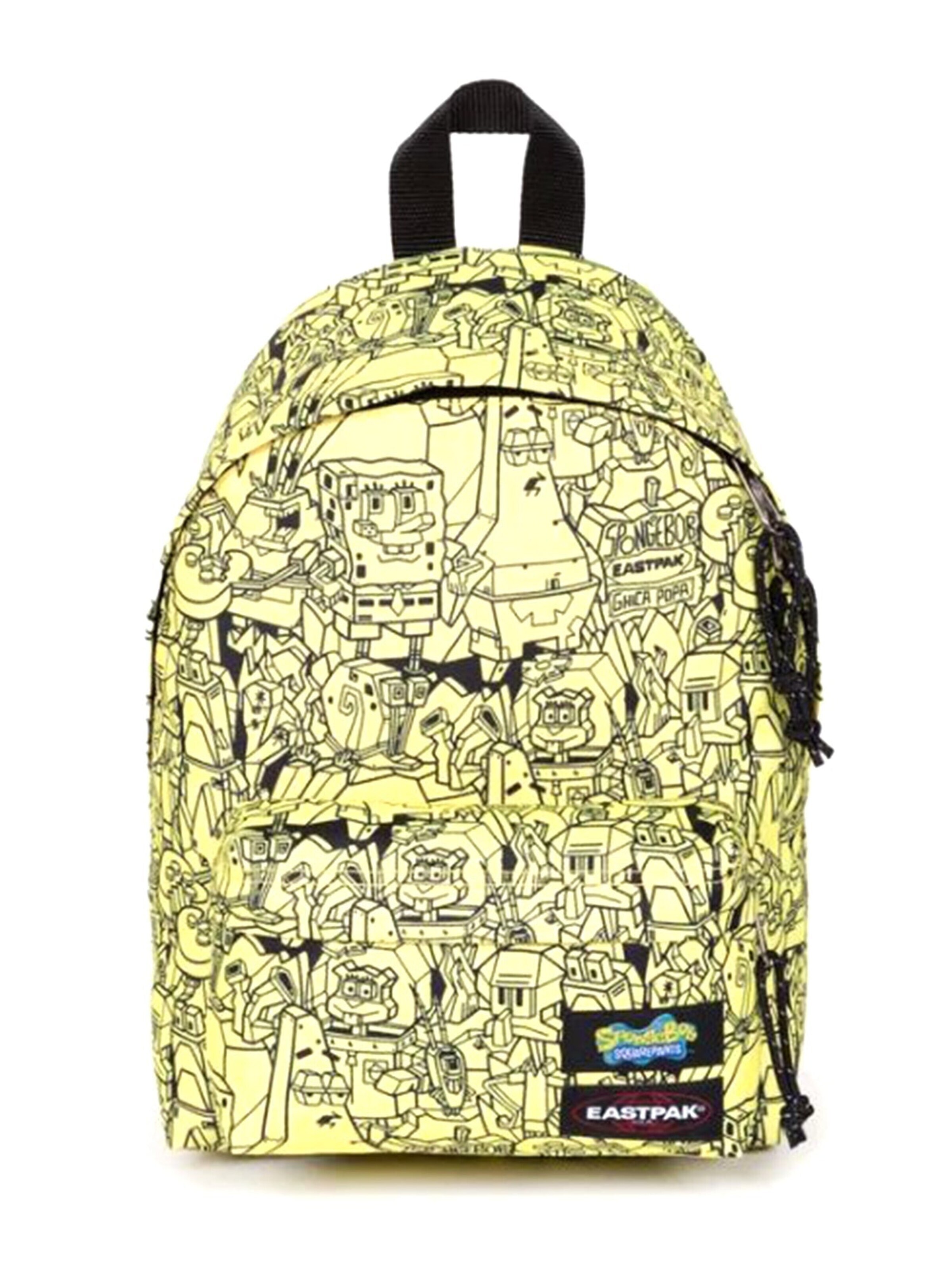 EASTPAK Rucksack 'ORBIT SPONGEBOB ALLOVER YELLOW'‌‌‌‌ in Gelb: Vorderseite