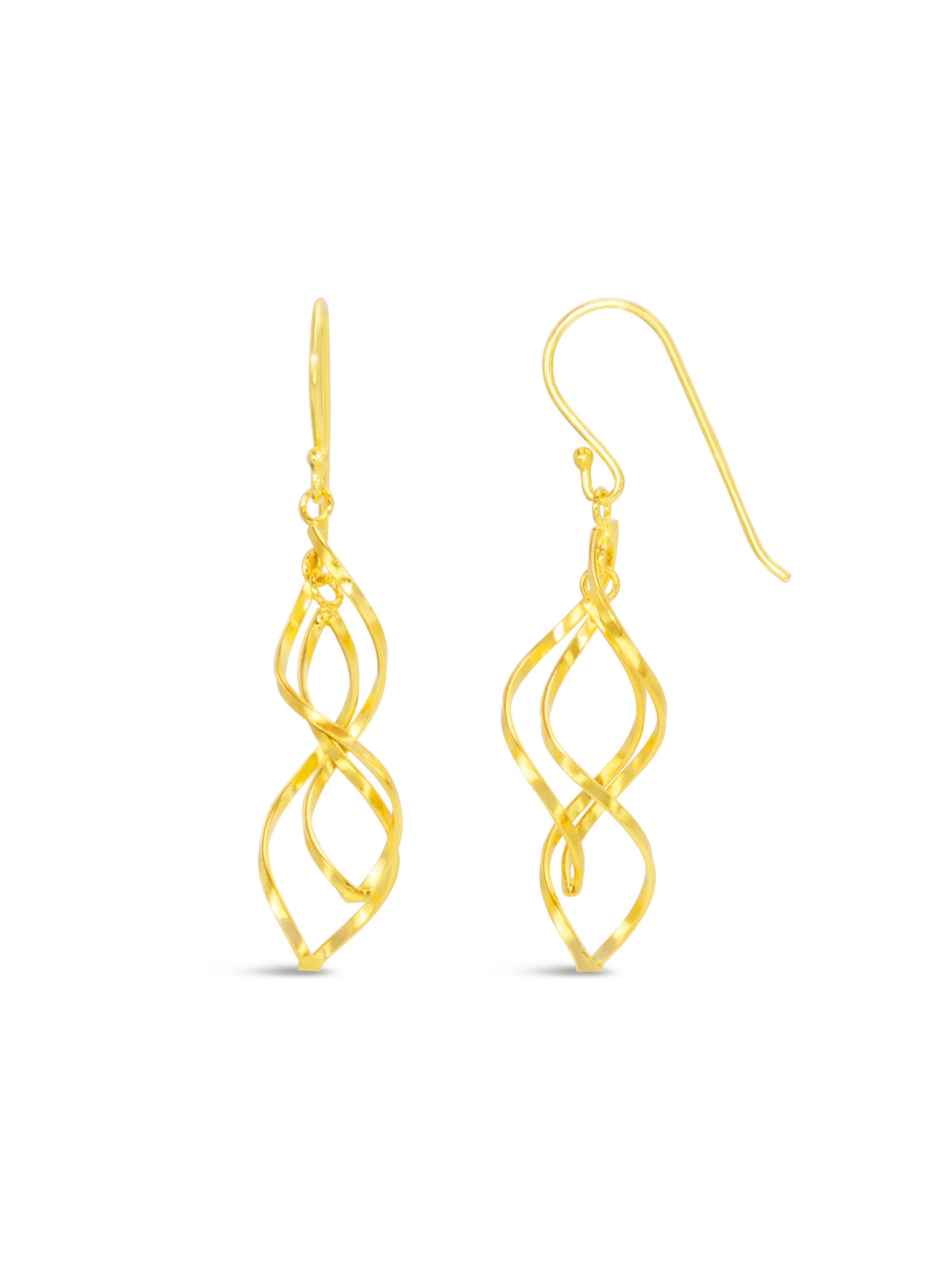 ARS-ARGENTI Ohrringe 'GATSBY II' in Gold: Vorderseite