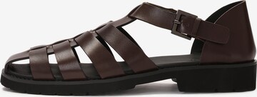 Kazar Sandal in Brown: front