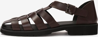 Sandalo Kazar di colore marrone scuro, Visualizzazione prodotti