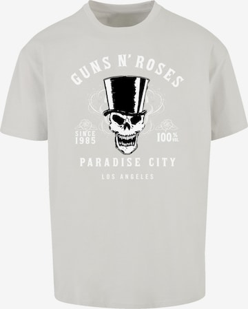F4NT4STIC T-Shirt 'Guns 'n' Roses Whiskey Label Rock Band' in Grau: Vorderseite