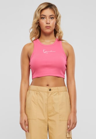 Karl Kani Top 'Essential' in Pink: front