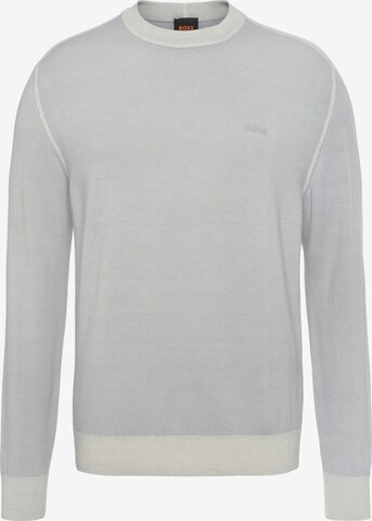 BOSS Orange Sweater 'Astefe' in Grey: front