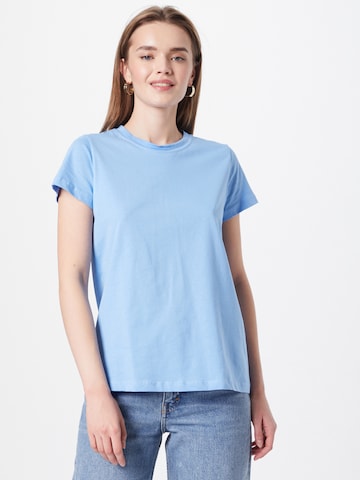 T-shirt Kaffe en bleu : devant