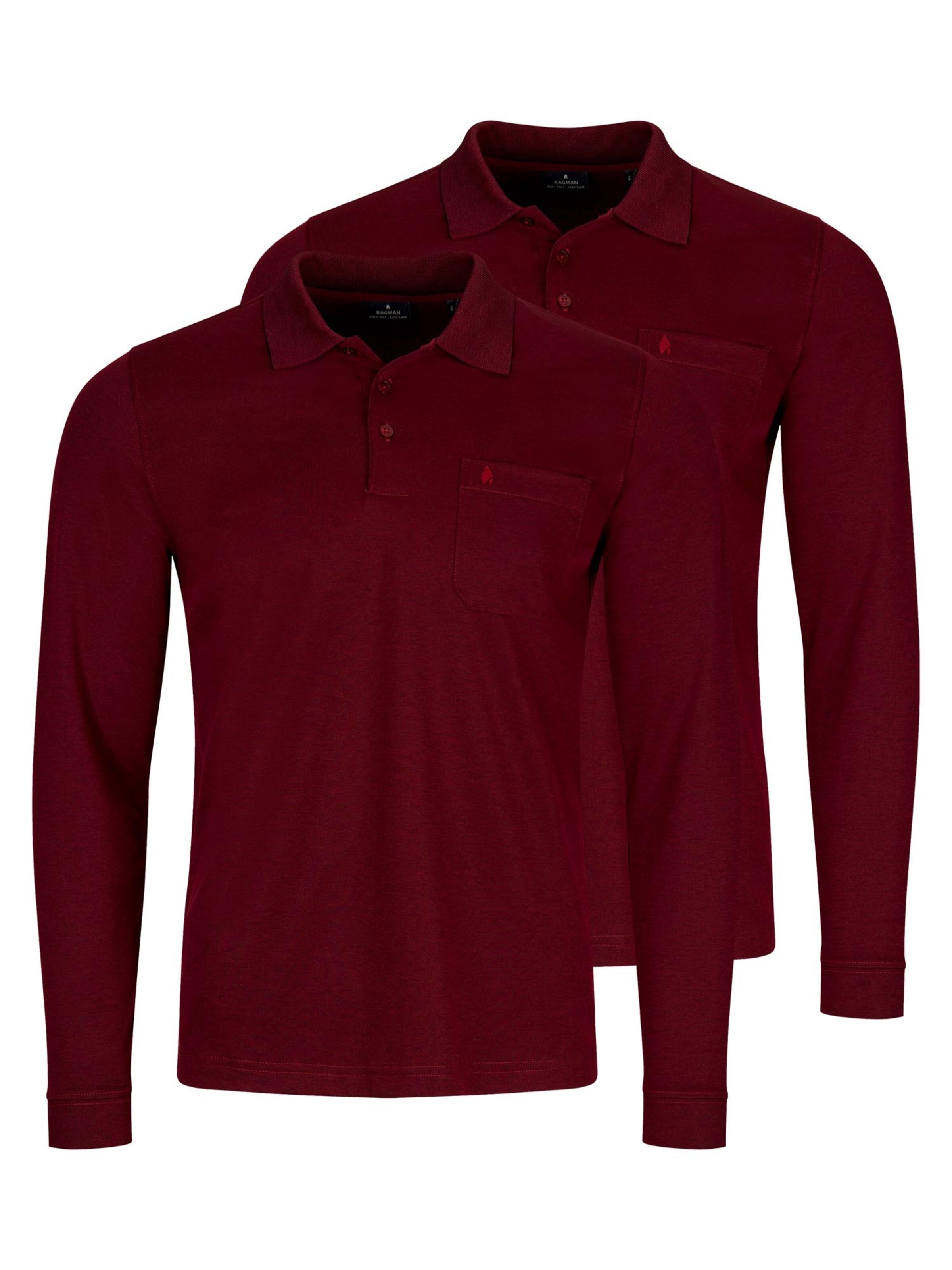 Ragman Shirt 'Basic' in Red: front