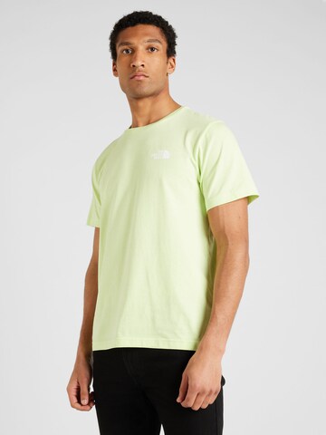 THE NORTH FACE - Camiseta 'SIMPLE DOME' en verde: frente