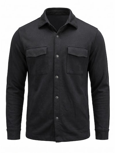 INSPR Übergangsjacke 'Odissea Overshirt'‌ in S in schwarz, Produktansicht