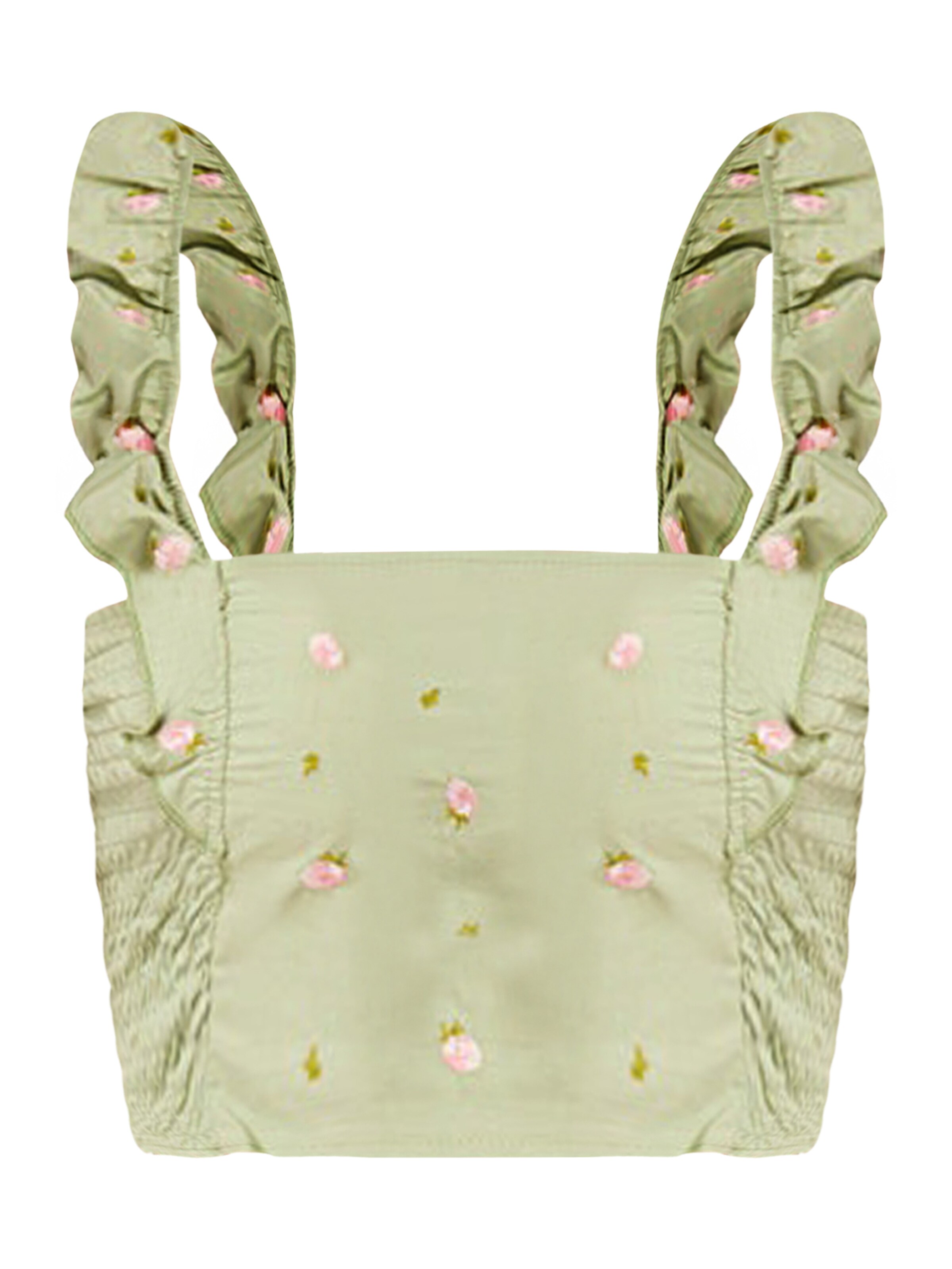 No Matter What Top in Green: front