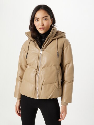 JAKKE Winter Jacket 'POPPY' in Brown: front