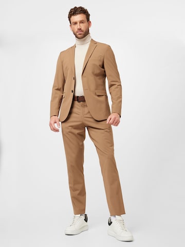 SELECTED HOMME Slim fit Suit 'LIAM' in Beige