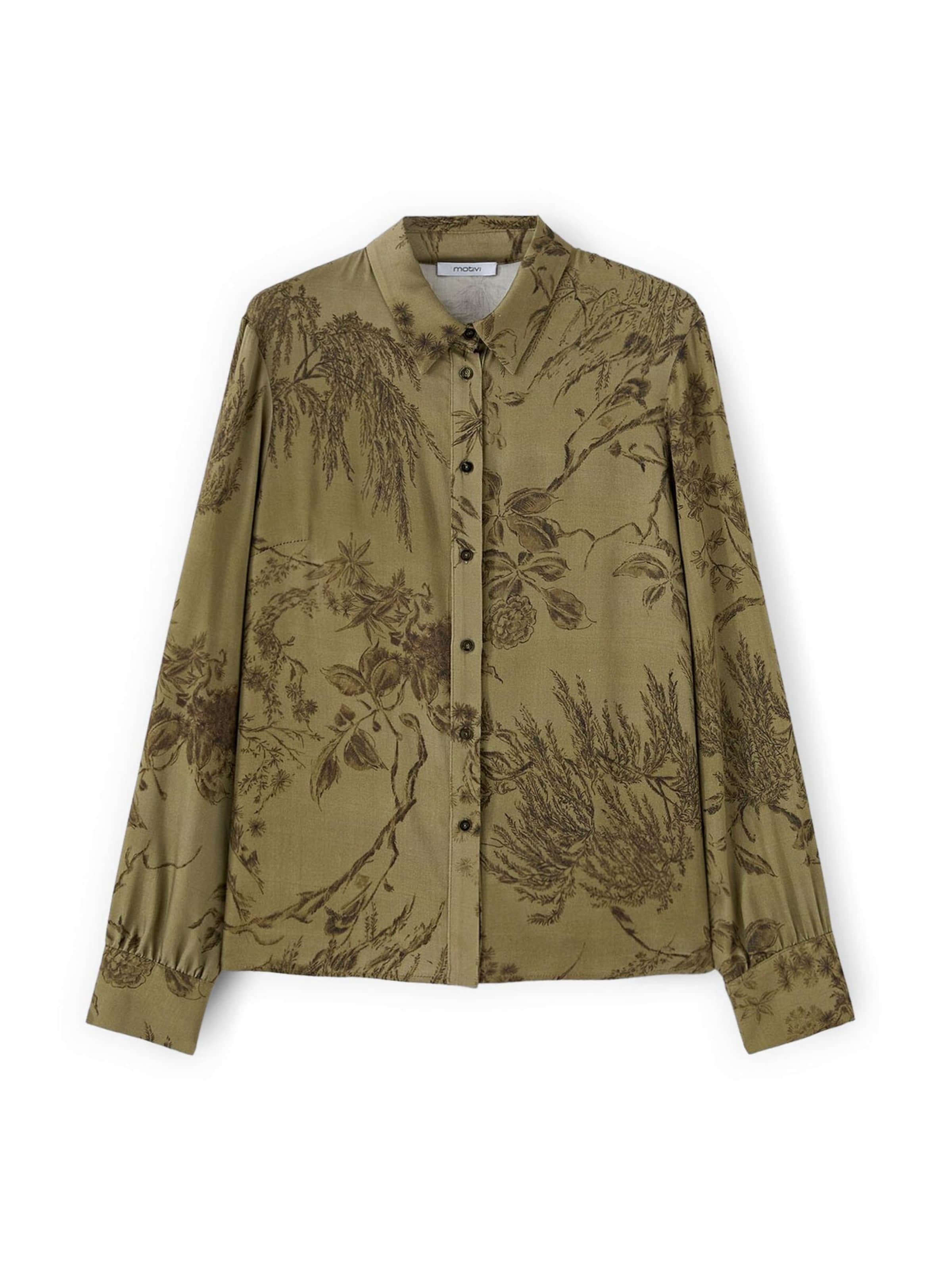 MOTIVI Blouse in Green: front