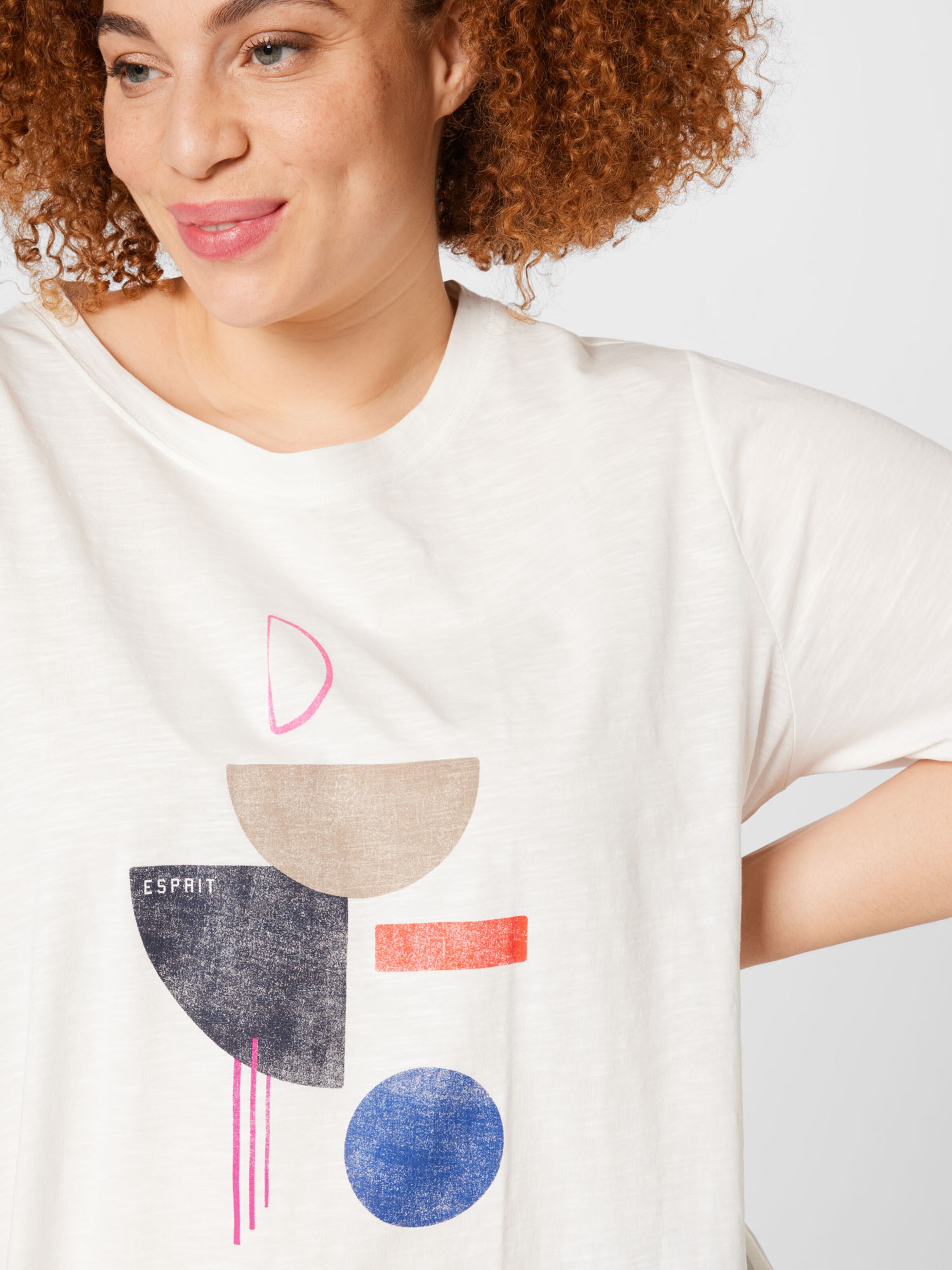Frauen Shirts & Tops Esprit Curves T-Shirt (OCS) in Offwhite - RE87332 Frauen Shirts & Tops Esprit Curves T-Shirt (OCS) in Offwhite - RE87332