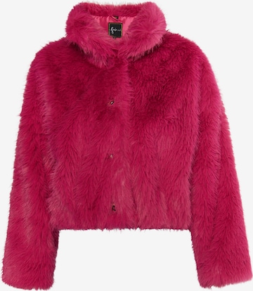 Veste d’hiver faina en rose : devant