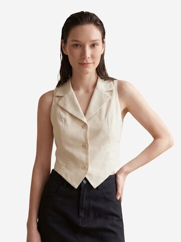Gilet da completo di My fashion in bianco: frontale