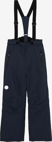 COLOR KIDS - Regular Calças outdoor ' COSki Pants - Slim ' em azul: frente