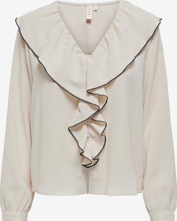 ONLY Blouse 'LISE' in Beige: voorkant