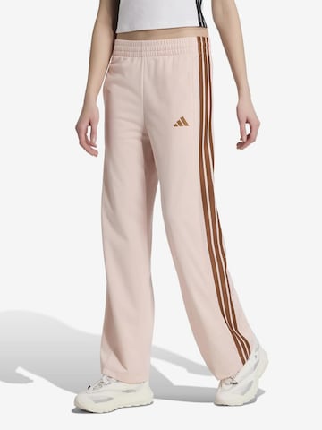 rožinė ADIDAS SPORTSWEAR Plačios klešnės Sportinės kelnės: priekis