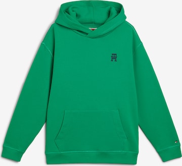 Sweat TOMMY HILFIGER en vert : devant