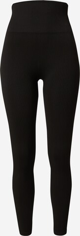 BJÖRN BORG Skinny Workout Pants 'STUDIO SEAMLESS' in Black: front