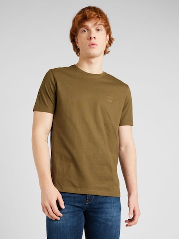 BOSS Orange Shirt 'Tales' in Green: front