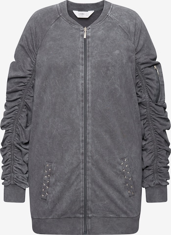 Veste de survêtement Angel of Style en gris : devant