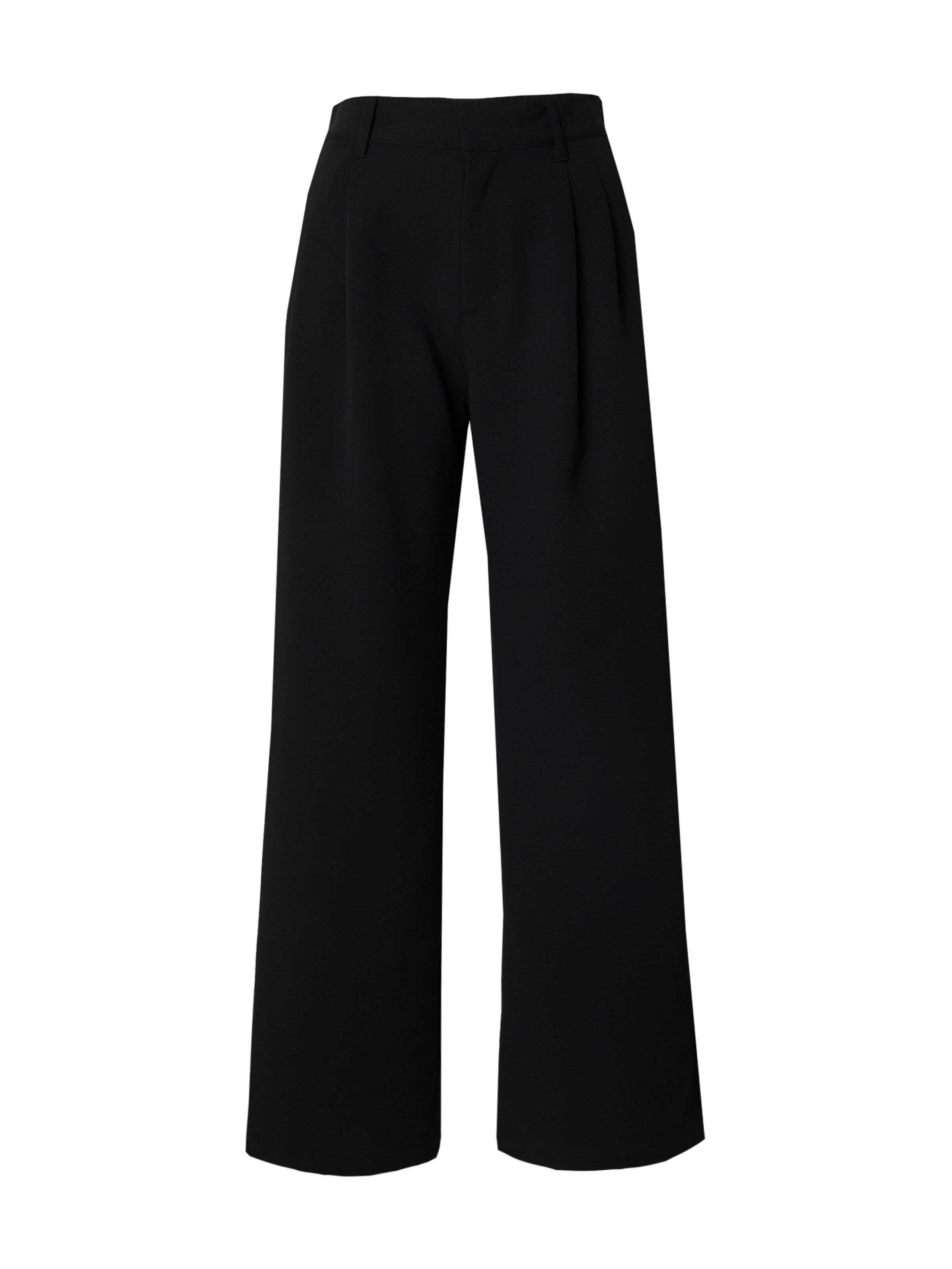 GAP Wide leg Pleat-front trousers in Black: front