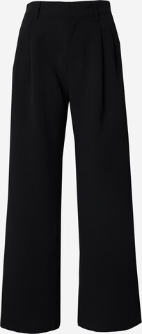 GAP Široke hlačnice Hlače z naborki | črna barva: sprednja stran