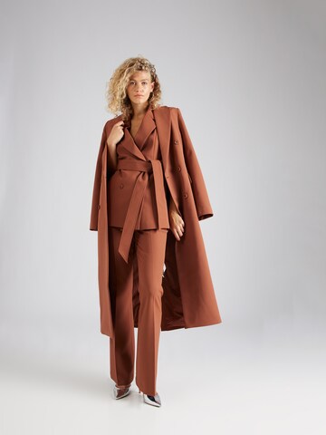 ABOUT YOU x Iconic by Tatiana Kucharova Between-Seasons Coat 'Alena' in Brown