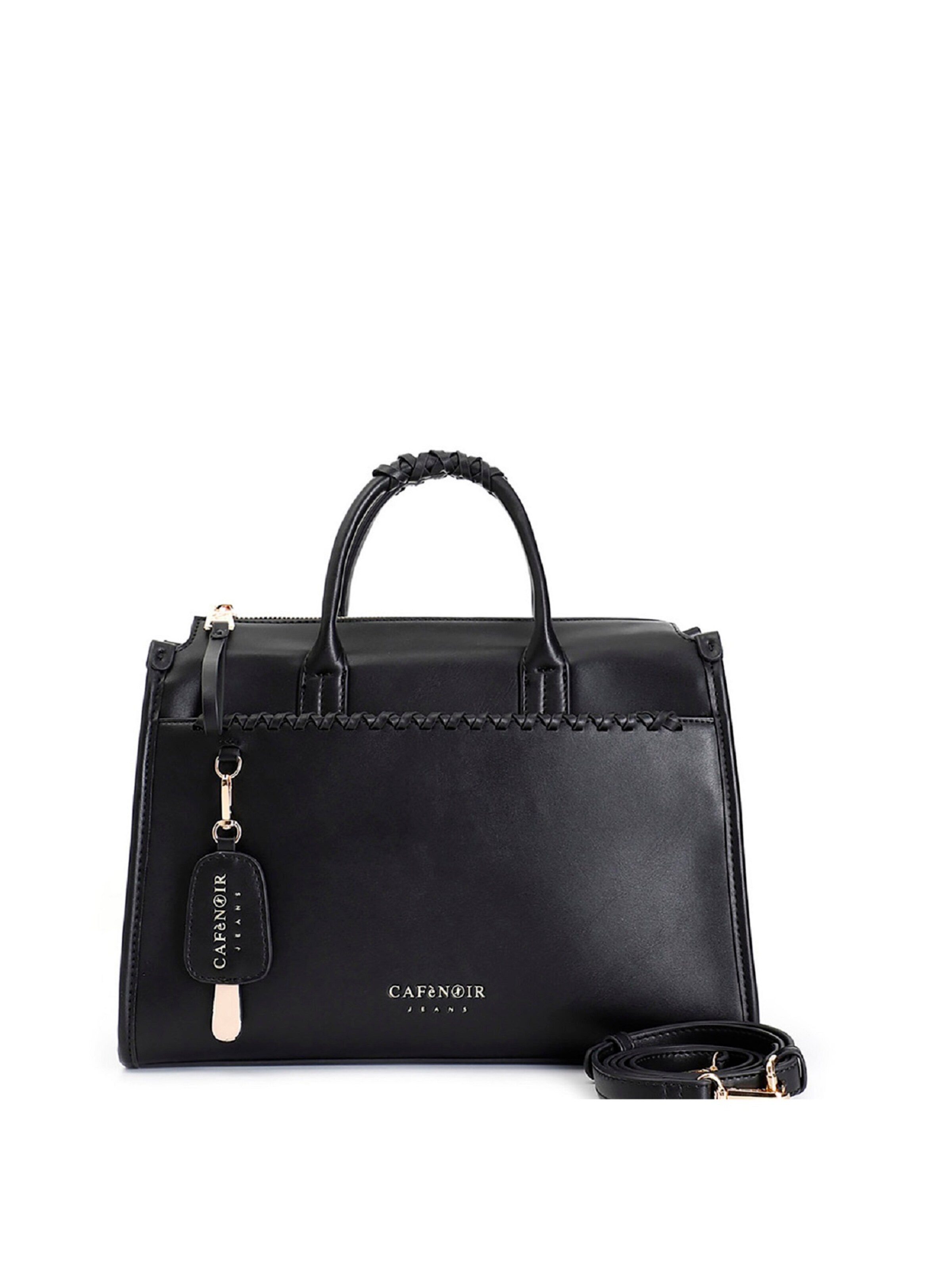 Cabas CAFè NOIR en noir : devant